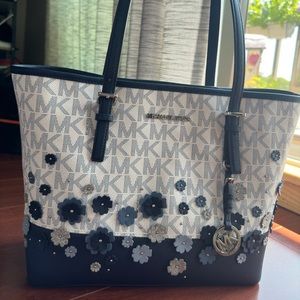 Michael Kors floral tote bag